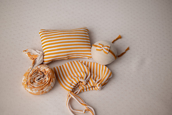 Mustard Yellow Pillow Bonnet Tieback & Wrap (each sold separately)