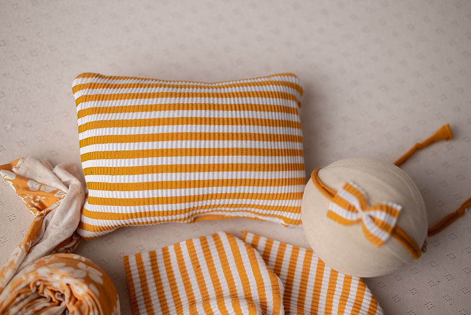Mustard Yellow Pillow Bonnet Tieback & Wrap (each sold separately)