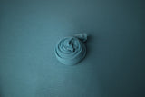 Robins Egg Blue drop wrap and newborn knit bonnet (each sold separately)