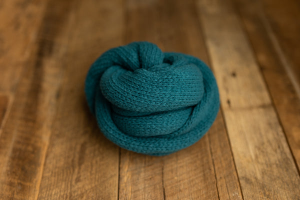 Stretch Knit Swaddle Wrap boho teal