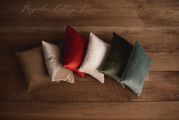 Winter Velvet Prop Pillow *color choice*
