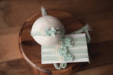 AM Soft Mint Blue Tieback with optional Layer (each item purchased separately)